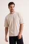 Stone Oversized /Wide Cut Textured T-Shirt Tmnss26Ts00017 - 3