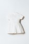 Baby Girl Polo Collar Embroidered Summer Regular Fit White Dress Usb2961-C-V2 - 4