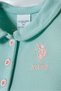 Baby Girl Polo Collar Embroidered Summer Regular Fit Green Baby Set Usb3028-C-V3 - 2