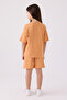 U.S. Polo Assn Girls' Orange Bermuda Set - 5
