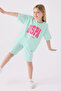 Girl's Green Bermuda Suit - 3