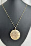 Patterned Covered Necklace - 5