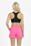 Women's Pink Medium Length Quick Drying Swimsuit Swim Shorts with Two Side Pockets - 3