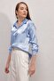 Bdart Satin Long Sleeve Button down Shirt - 5