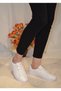 Women's White Skin Sports Shoes 15306 - 4