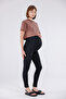 Black Recovery Adjustable Waist Maternity Leggings - 2
