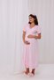 Maternity Maternity Nightgown with Powder Ribbon Detail and Breastfeeding Feature - 6