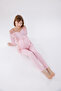 Powder Special Lace Design Cotton Maternity Pajama Set - 4