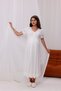 Ecru Lace Detailed Long Dressing Gown Maternity Nightgown-Dressing Gown Set of 2 - 7