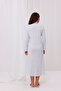 Blue Plaid Long Sleeve Maternity Nightgown with Breastfeeding Feature - 6