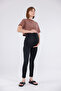 Black Recovery Adjustable Waist Maternity Leggings - 4