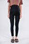 Black Recovery Adjustable Waist Maternity Leggings - 7