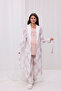Powder Plaid Patterned Cotton Maternity Maternity Pajama Set with Breastfeeding Features 3-Piece Pajama Set - 4