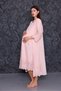 Powder Fisto Linen Summer Maternity Nightgown-Dressing Gown, Pajama Set Set of 4 - 4