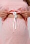 Pink Melange Maternity Nightgown with Breastfeeding Feature - 3