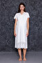 Ecru Fisto Linen Maternity Nightgown - 3