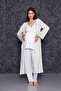 Green Striped Maternity Maternity Pajama Set with Breastfeeding Feature - 6