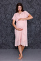 Powder Fisto Linen Maternity Nightgown-Dressing Gown Set of 2 - 4