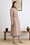 Cape Detailed Water Repellent Unlined Long Trench Coat Vi̇zon 6829 - 5