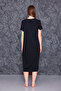 Black Fisto Linen Maternity Nightgown - 5