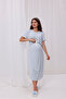 فستان نوم للحوامل من Blue Melange مع ميزة الرضاعة الطبيعية - 3