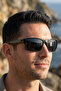 Black Men's Sunglasses with Uv400 Protection in Fleece Sizes 1306 C0201