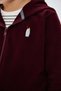 Emperor Penguin Supersoft Full-Zip Children's Hoodie - Burgundy - 2