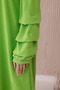 Rochie spaniolă verde deschis cu mâneci decorative - 4
