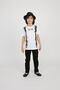 Boy's Bow Tie Patterned T-shirt Linen Trousers Set 23 April 29 October - 5