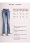 Women's High Waist Enzyme Washed Cotton Comfortable Dady Fit Jean Trousers Inner Length:82Cm - 8