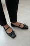 Women's Patent Leather Elastic Ballerina Shoes Fame - 6