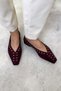 Women's Lace Detail Suede Ballet Flats Kona - 5