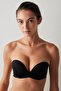 Black Wow Strapless Underwired Pushup Bra - 2