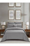 Hotel Striped Comforter Set King Size, 8-Pcs, 260x240 cm, Bedding Set, All Season, Microfiber