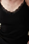 Black Thin Strap Lace Detailed Tank Top Camisole - 5