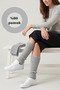 Dust Cover Women's Silver Color Knitwear Winter Calf Warmer 1-Pair - 2