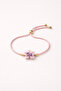 Orchid Murano Glass Beaded Bracelet - 2