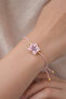 Orchid Murano Glass Beaded Bracelet