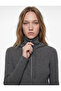 Zippered Hooded Long Sleeve Slim Fit Viscose Cardigan - 2