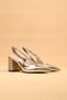 Women's Thick Heeled Buckle Evening Dress Shoes High Heels - 5