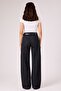 Women's High Waist Wide Leg Jean Pants Enzyme Washed Stretch Fabric Stretchy Fabric Long - 6