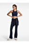 Slim Fit Asymmetrical High Waist Ribbed Spanish Leg Sports Leggings
