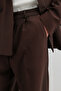 Oversized Double-Breasted Suit Dark Brown - 8