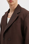 Oversized Double-Breasted Suit Dark Brown - 5