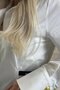 Roxelle Imported Design White Shirt - Special D Textured P Cotton U Premium Women's Shirt - 3