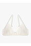V-Neck Ribbed Bikini Top - 6