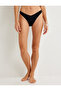 Textured Brazilian Bikini Bottom with Asymmetrical Waist - 3