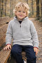 Gri Boy's Half-Zip Knit Sweater 1-5 Years Old - 2