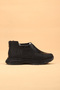 Black Colored Stone Detailed Winter Women's Walking Shoes with Fur Inside - 5