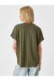 Off Shoulder Short Sleeve Blouse Comfortable Fit Round Neck - 4